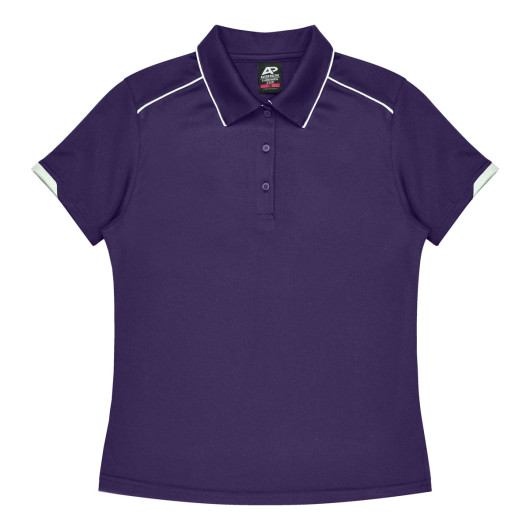Hamilton Womens Polos Purple White